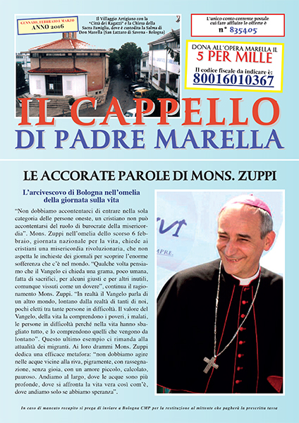 Il Cappello di Padre Marella n.1/2016
