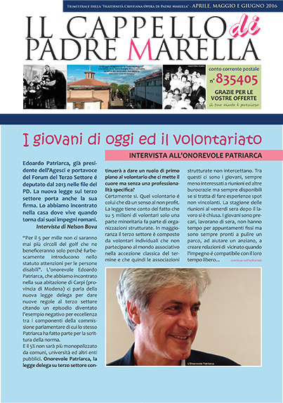 Il Cappello di Padre Marella n.2/2016
